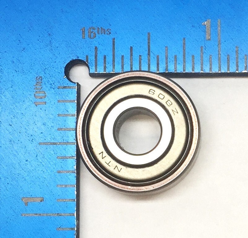 NTN Metal Shielded Ball Bearing (No Box) 608Z [Lot of 3] NOS