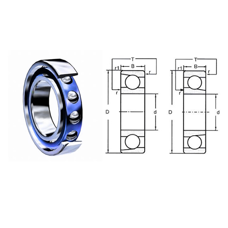 Ceramic Bearing Zirconia ZrO2 I.D 10-40mm O.D 26-80mm Thick 8-18mm 7000 to 7208