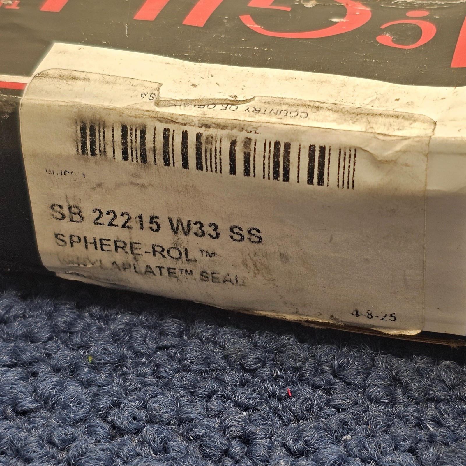 McGill SB 22215 W33 SS: Spherical Roller Bearing 75mm ID, 130mm OD, 31mm Width