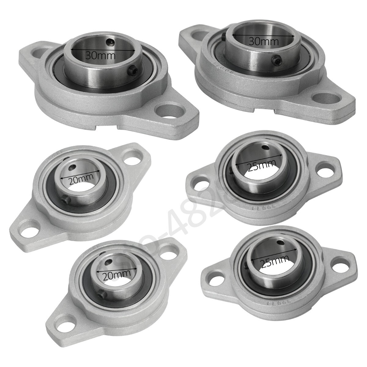 Pillow Block Bearing 20mm 25mm 30mm Mounted Bearing Housing Self-aligning Flange