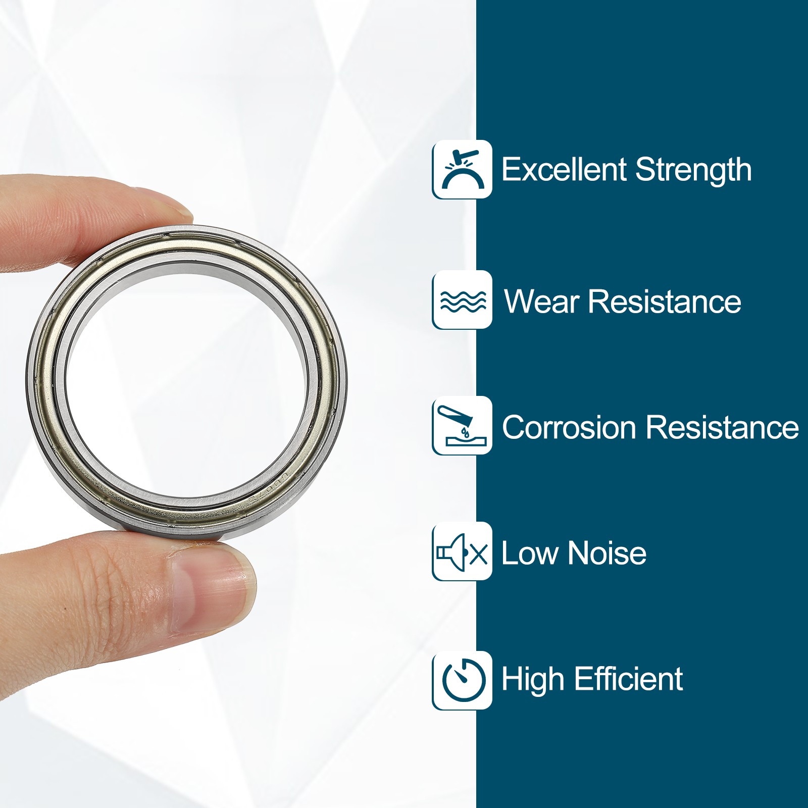 20 Pcs 6806ZZ Deep Groove Ball Bearings, 30x42x7mm Double Shield Bearing