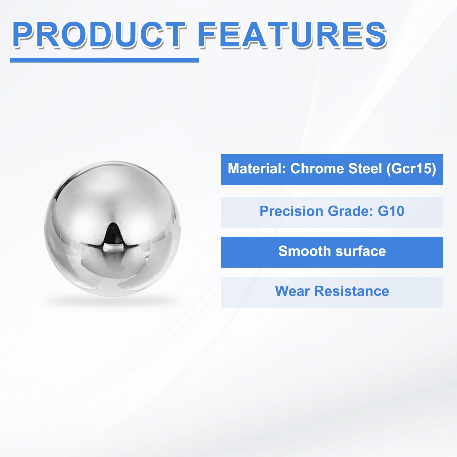 300pcs Precision Balls 3.5mm Diameter G10 Chrome Steel Ball for Bearings