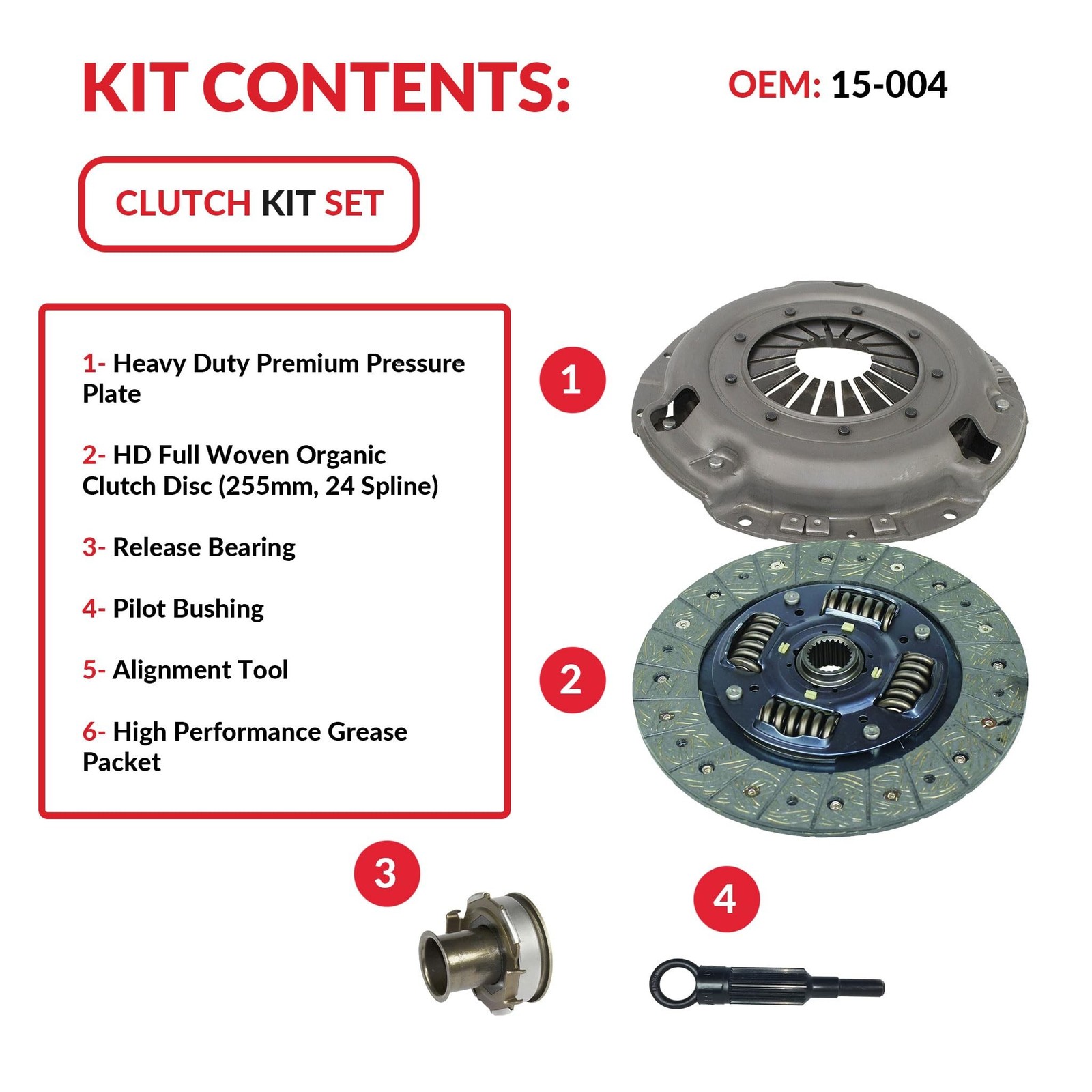 Clutch Kit and Bearing Sleeve compatible with 1996-2012 Forester Impreza Lega…