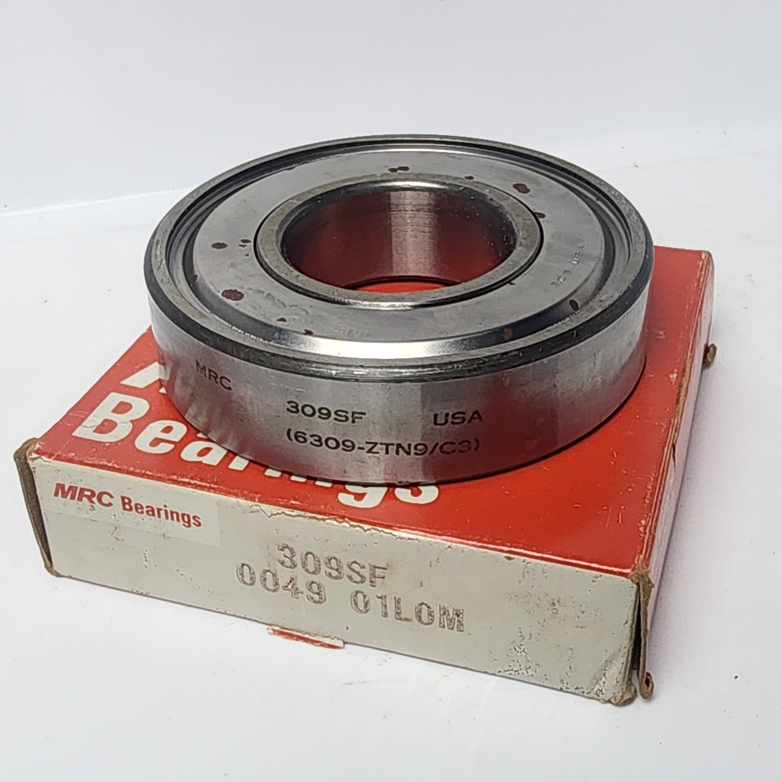 New MRC 309SF Ball Bearing 45mm x 100mm x 1.5630in ( Shield Rust )