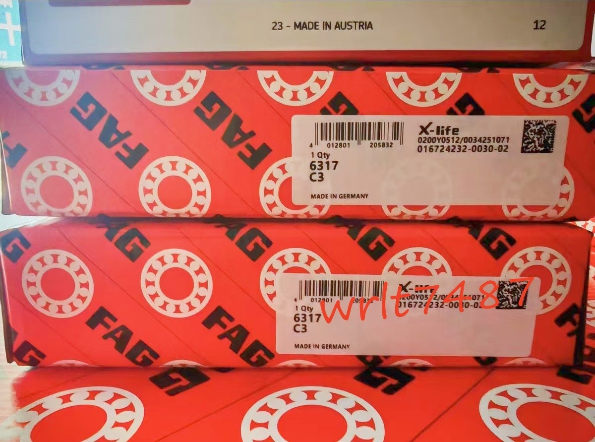 1X FAG 6317-C3 deep groove ball bearing