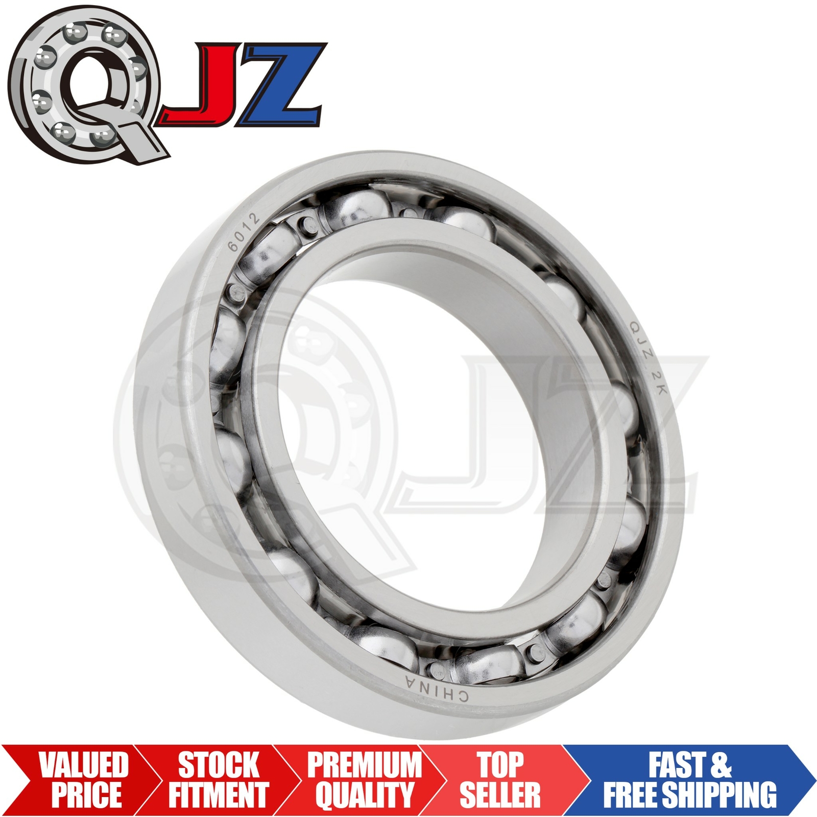 {Qty.1] 6012-OPEN Deep Groove Radial Ball Bearing [60mm ID x 95mm OD x 18mm W]