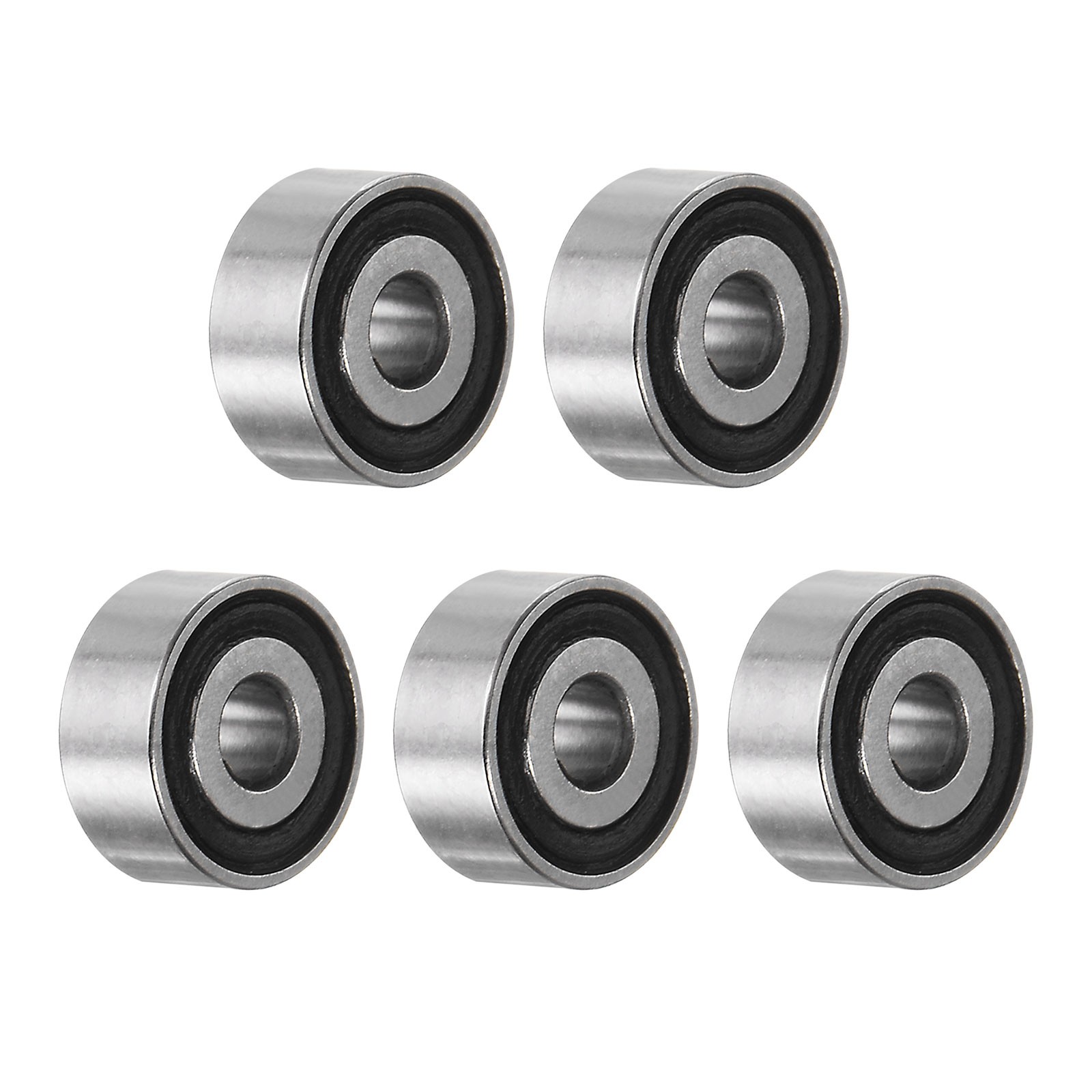 5pcs MR62-2RS Bearings 2x6x2.5mm Chrome Steel Mini Bearing Double Sealed, ABEC3