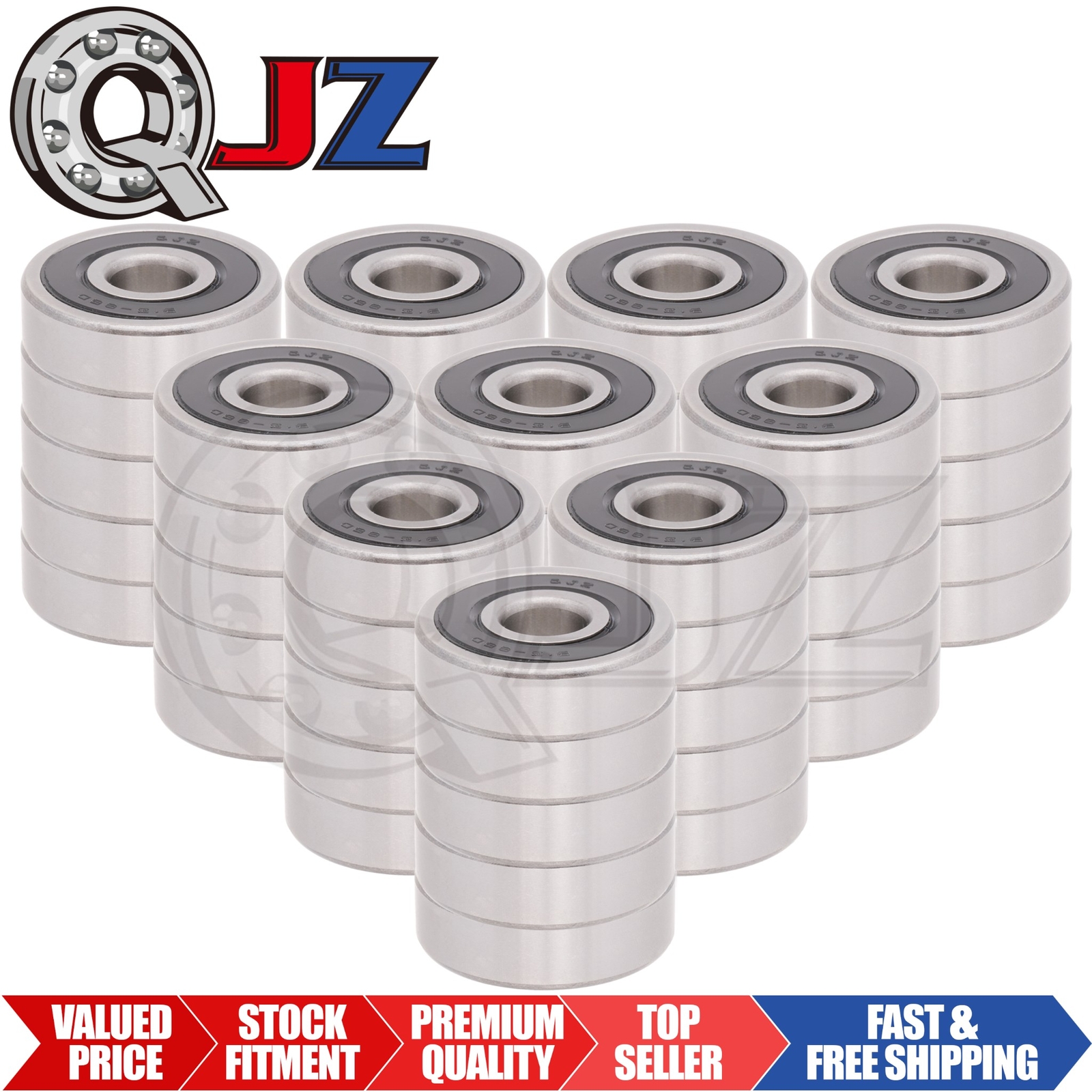 [Qty.50] B15-86D(10-3031-4w) Sealed Ball Bearing [15mm Bore x 47mm OD x 14mm W]