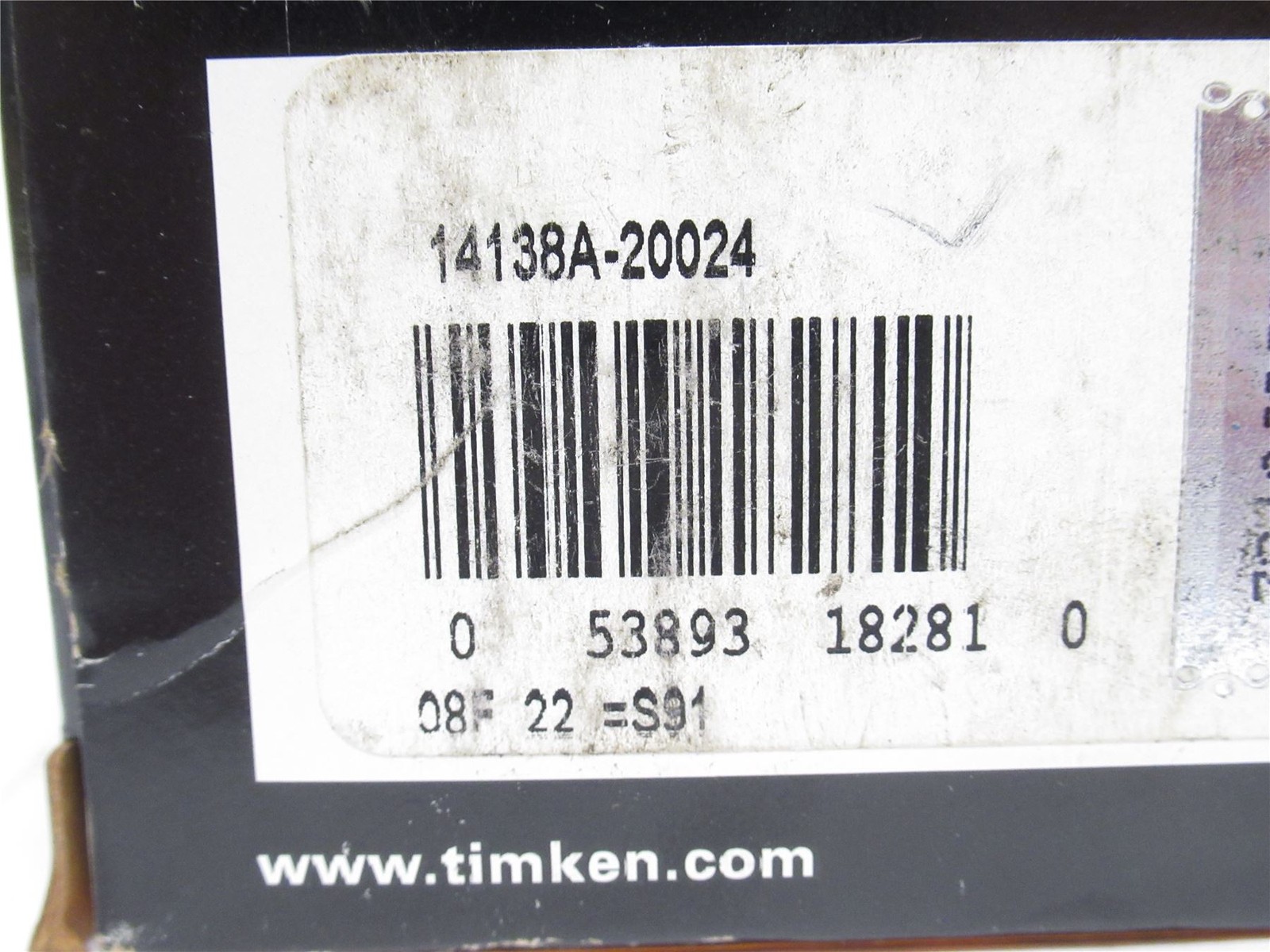241600 New-No Box; Timken 14138A-20024 Tapered Roller Bearing Cone; 1-3/8″ID
