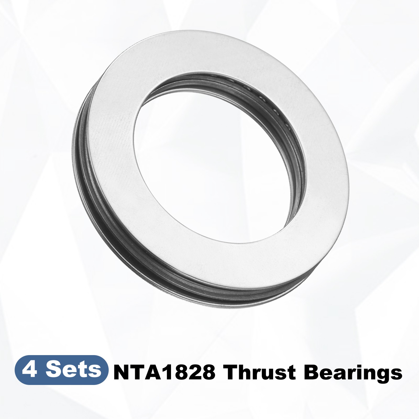 4 Set 1-1/8″x1-3/4″x1/8″ NTA1828 Thrust Needle Roller BEARINGS with 8 Washers