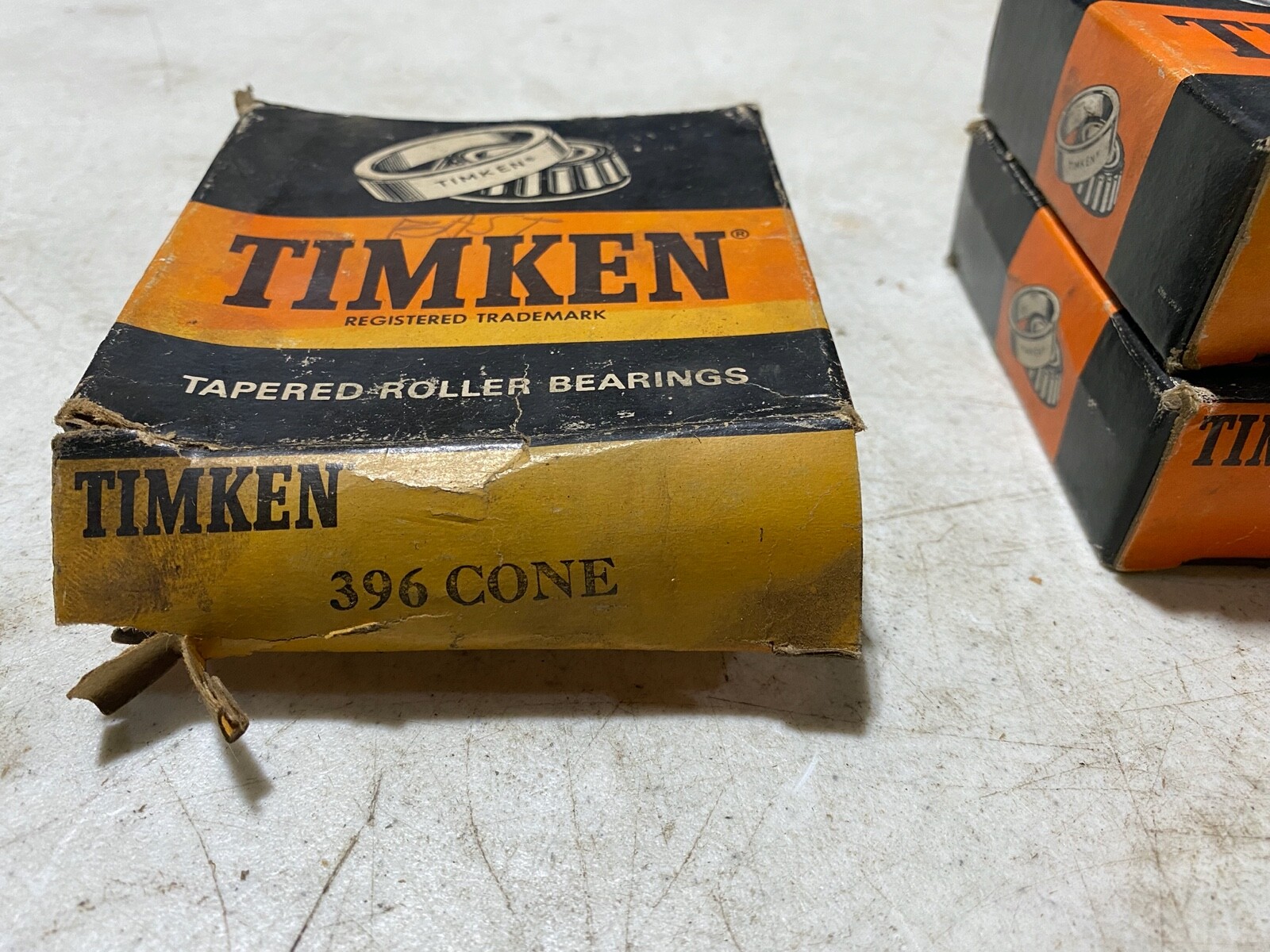 One (1) Timken 396 Tapered Roller Bearing Cone, NOS