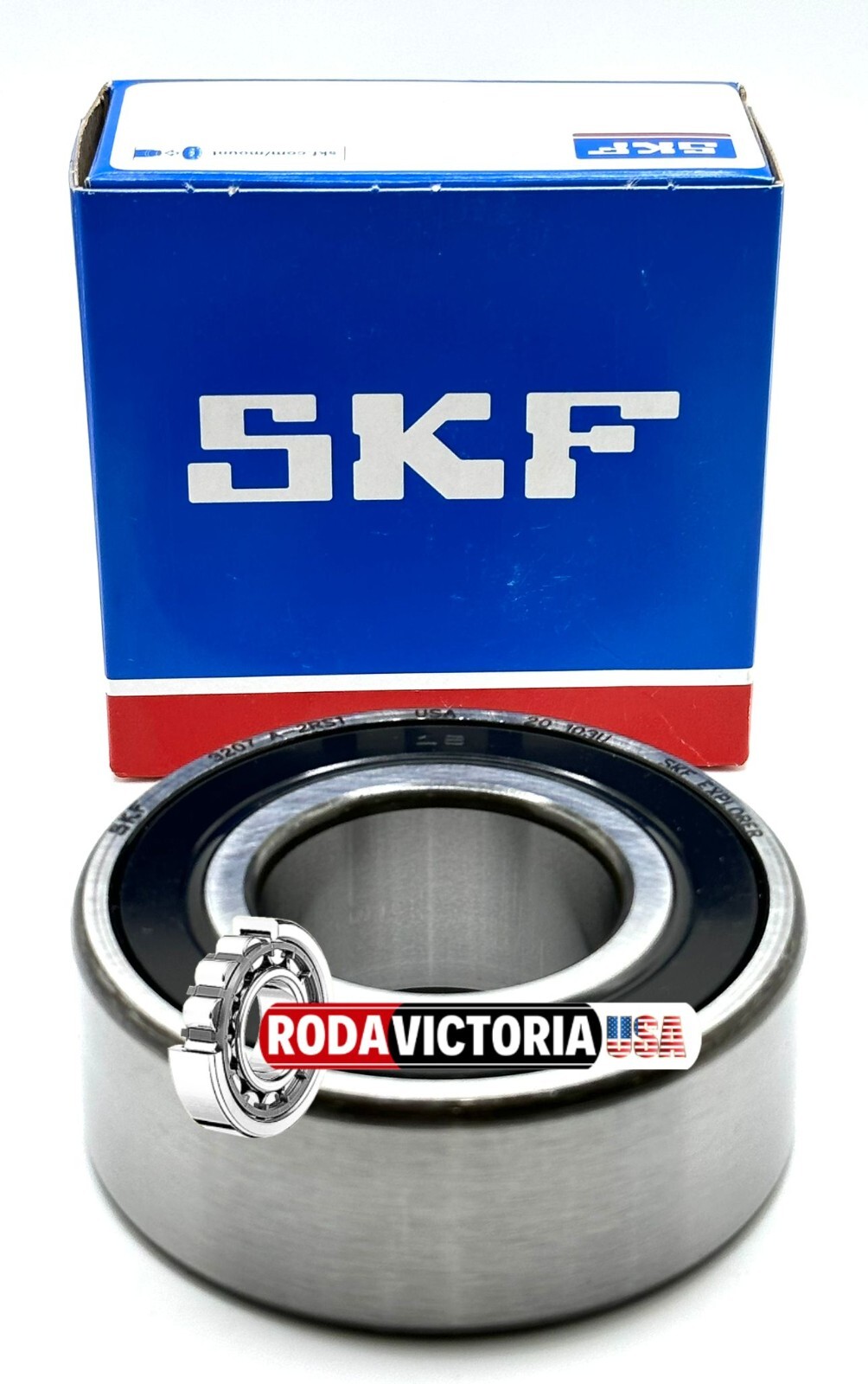 SKF 5207-2RS ANGULAR CONTACT BALL BEARING, RUBBER SEAL 35x72x27 mm