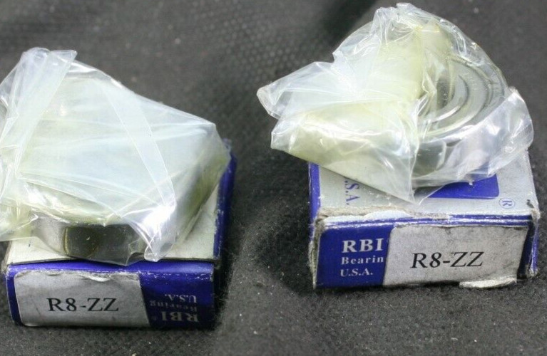 LOT OF 2 RBI R8 ZZ Miniature Radial Shielded Bearing 1/2″ ID NEW