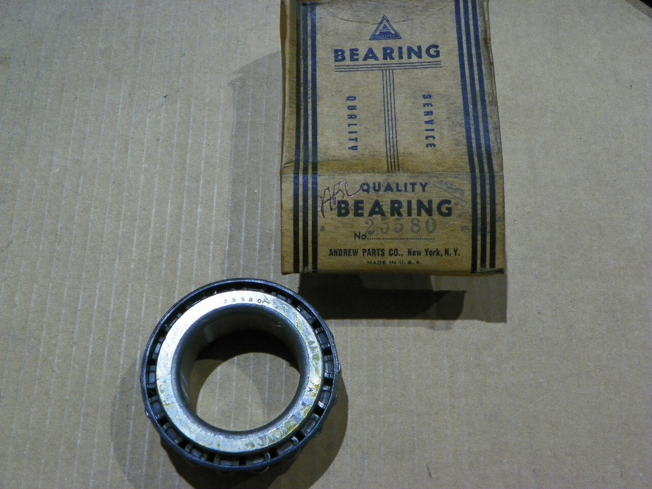 ABC Tapered Roller Bearing Cone #25580 NOS Made in USA