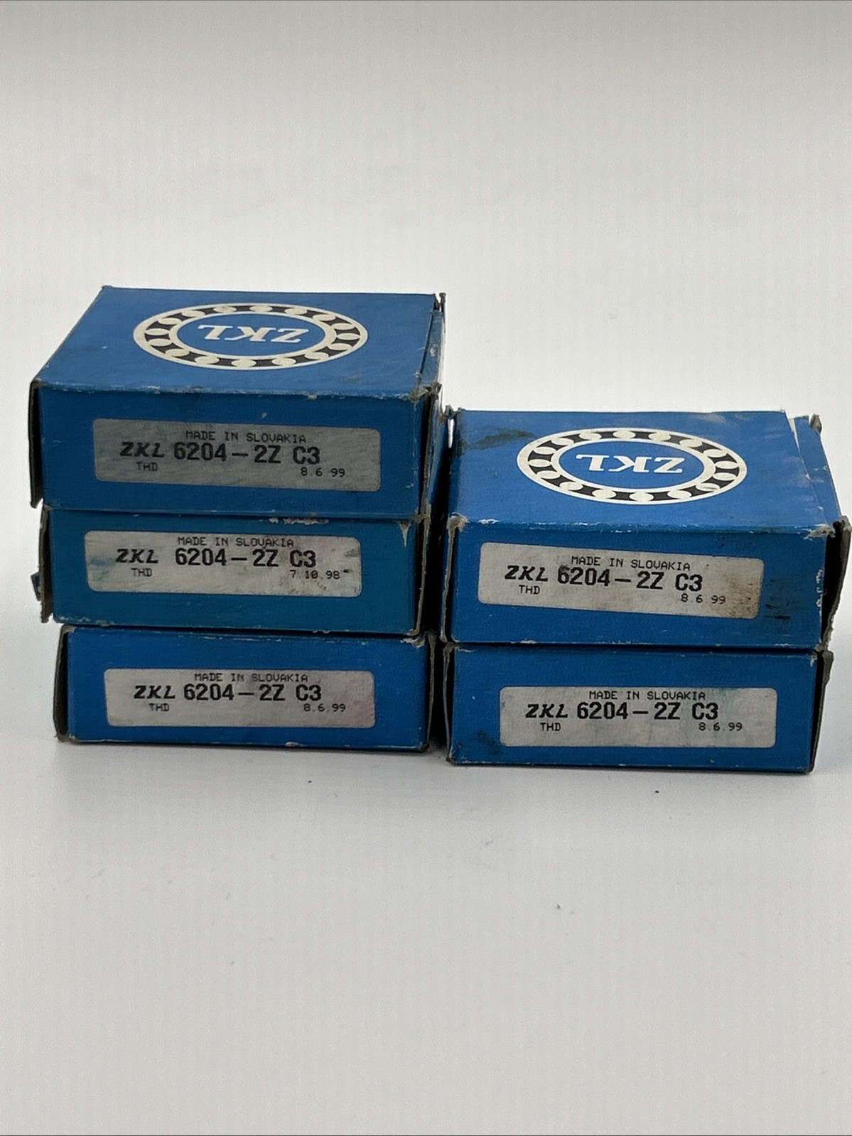 ZKL 6204-2Z C3 Shielded Deep Groove Ball Bearings **QTY 5**