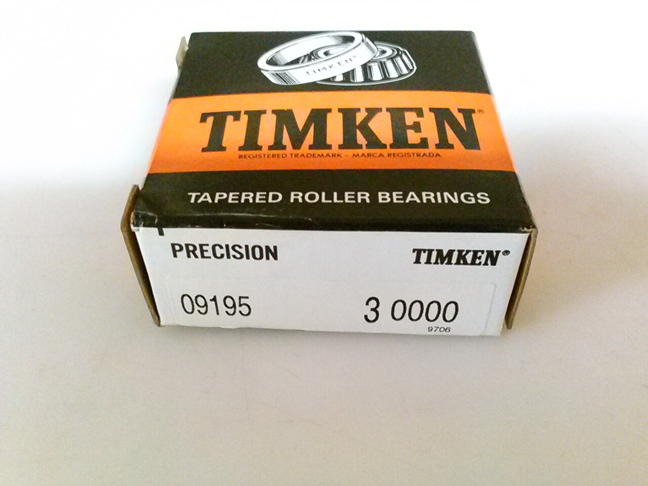 Timken 09195-30000 high precision class 3 bearing cup, made in USA.