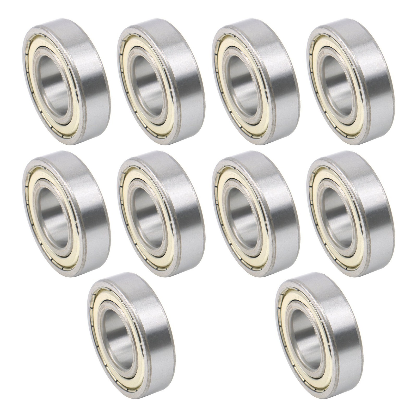 6206-ZZ Ball Bearing 30x62x16mm 10 Pcs Premium Metal Shielded Deep Groove