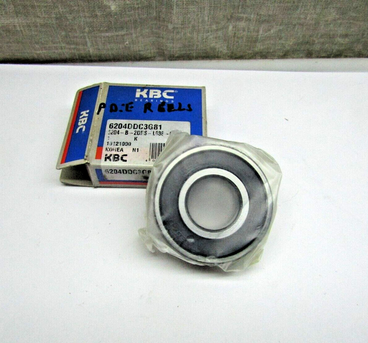 KBC 6204-DD-C3 6204-2RS 20mm X 47mm X 14mm Sealed Bearing