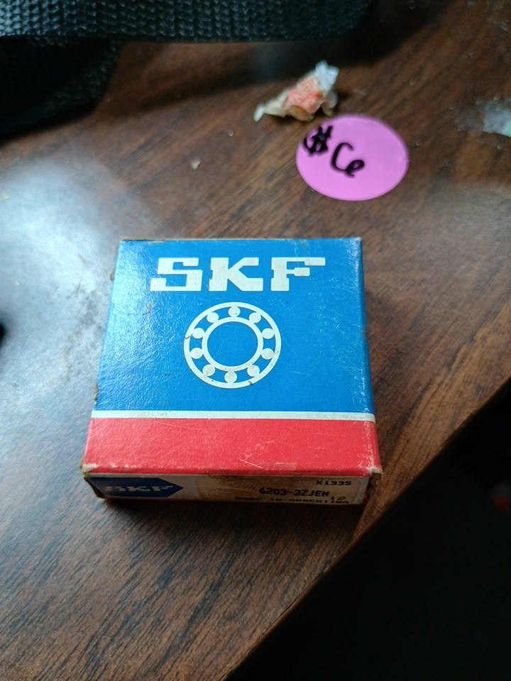 SKF 6203 22JEM Sealed Ball Bearing New Old Stock Made In Argentina