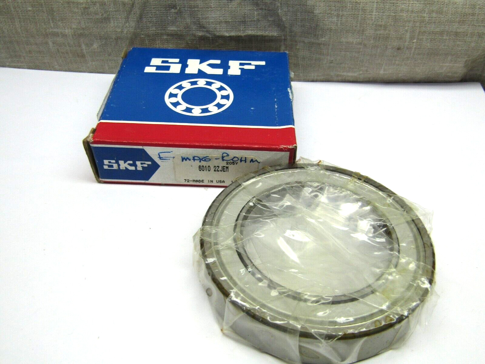 SKF 6010-2Z JEM 50mm X 80mm X 16mm Metal Shielded Bearing