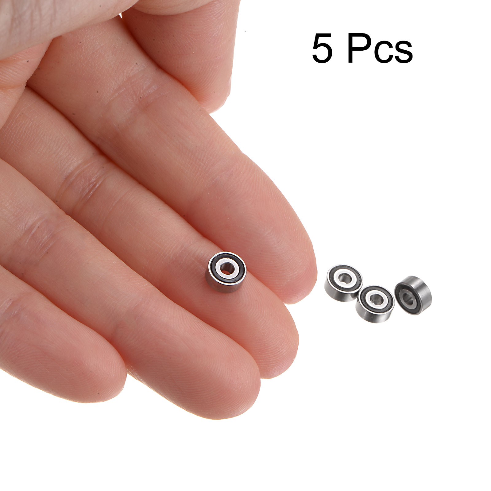 5pcs MR62-2RS Bearings 2x6x2.5mm Chrome Steel Mini Bearing Double Sealed, ABEC3