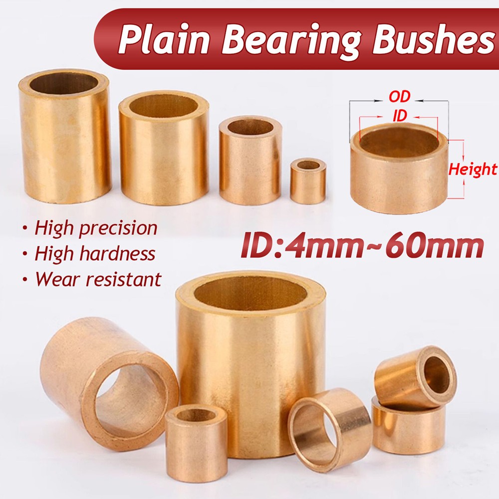 Metric Oilite Plain Bronze Sintered Bearing Bushes Series Bore 4mm To 60mm