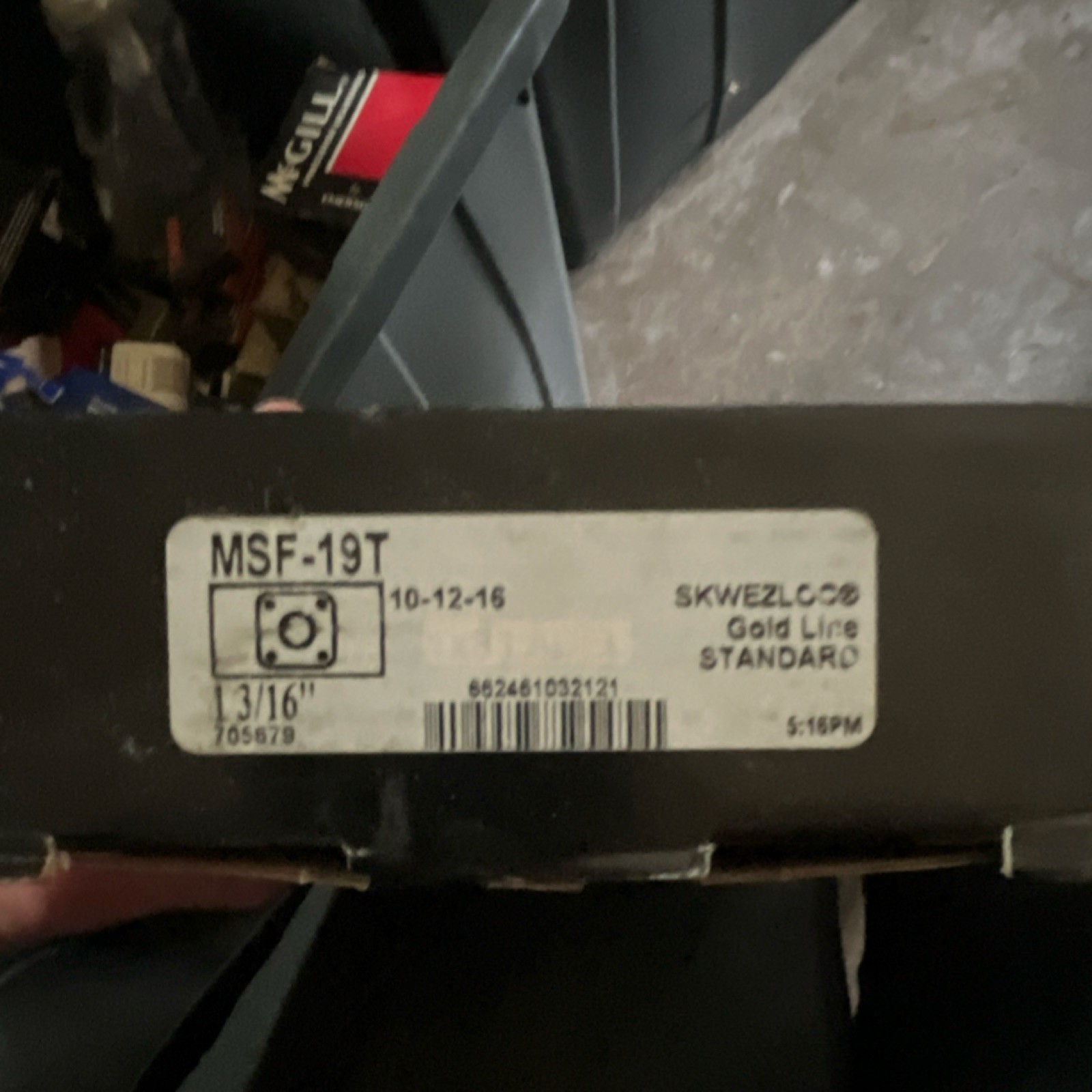 SealMaster Gold Line MSF-19T Ball Bearing Insert, 1 3/16 in Bore
