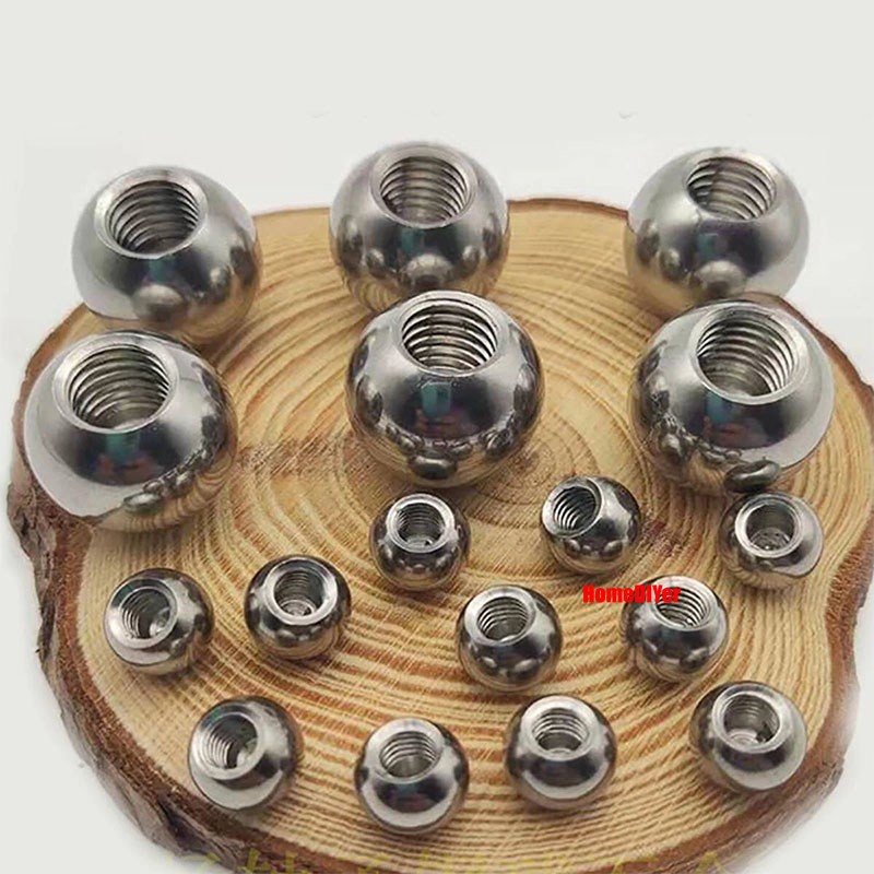 Stainless Steel Drilling Balls Female Thread M6 M8 M12 Blind Hole Ball Knob Nut