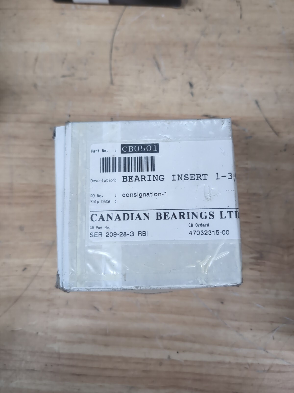 SER209-28G Insert Bearing with set Screw & Snap Ring SER 209-28-G ,1-3/4″ Bore