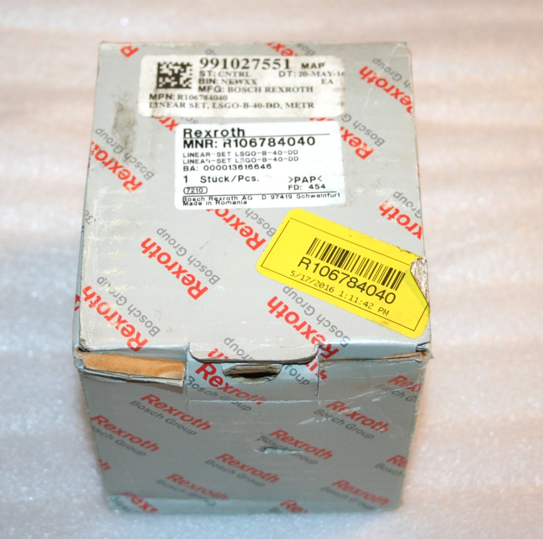 BOSCH REXROTH R106784040 LSGO-B-40-DD Linear Bearing Set * NEW *