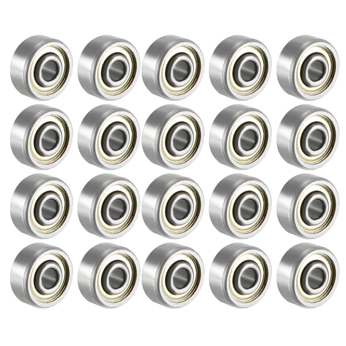 20pcs Deep Groove Ball Bearing 623ZZ Double Shield 3 x 10 x 4mm Carbon Steel