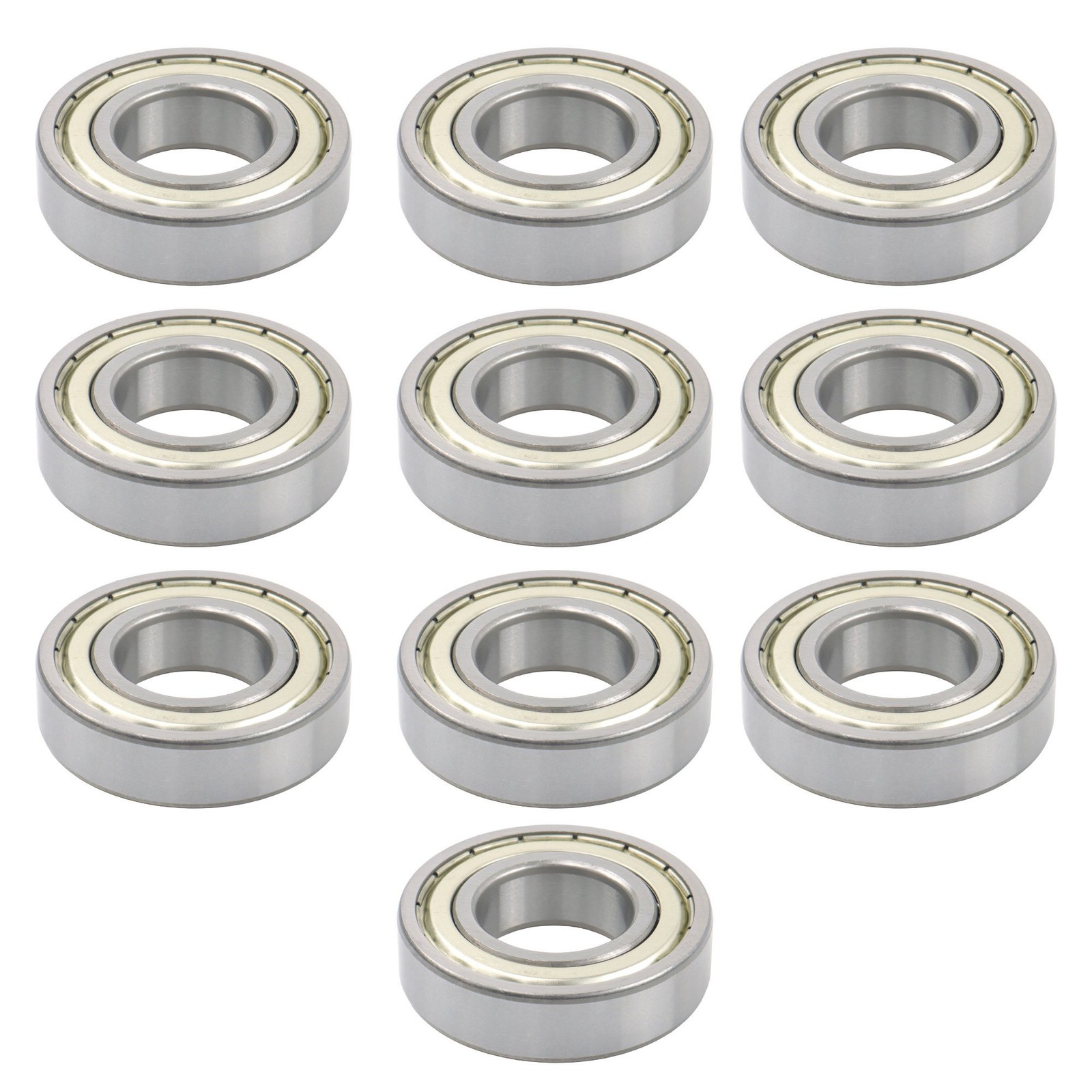 6206-ZZ Ball Bearing 30x62x16mm 10 Pcs Premium Metal Shielded Deep Groove