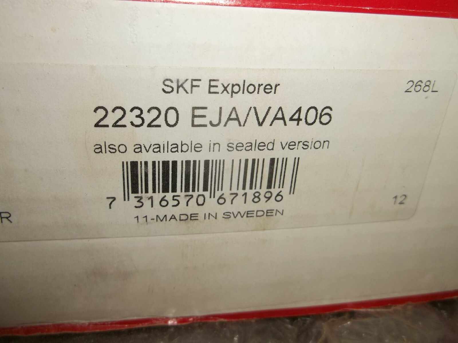 NIB SKF 22320 EJA/VA406 SPHERICAL ROLLER BEARING (617)