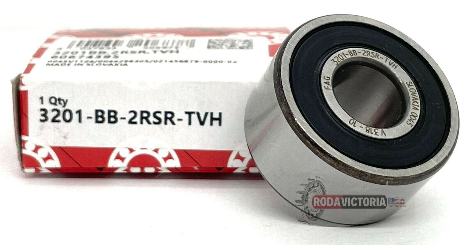 FAG 3201-BB-2RSR-TVH Double Row Angular Contact 12x32x15.9mm FAG