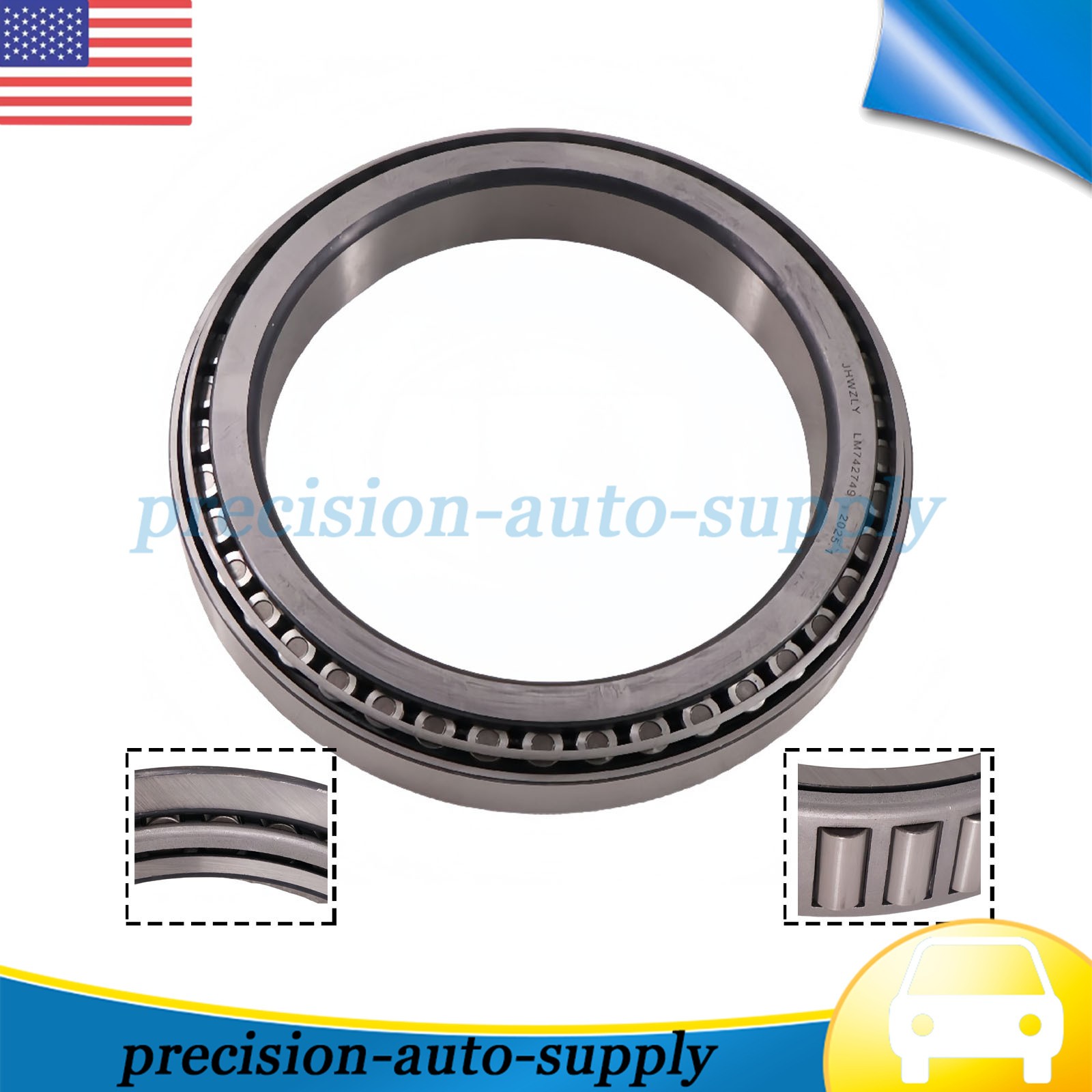 New Wheel Bearing Tapered Roller Set LM742749 LM742710 Cup and Cone 1-PC PC