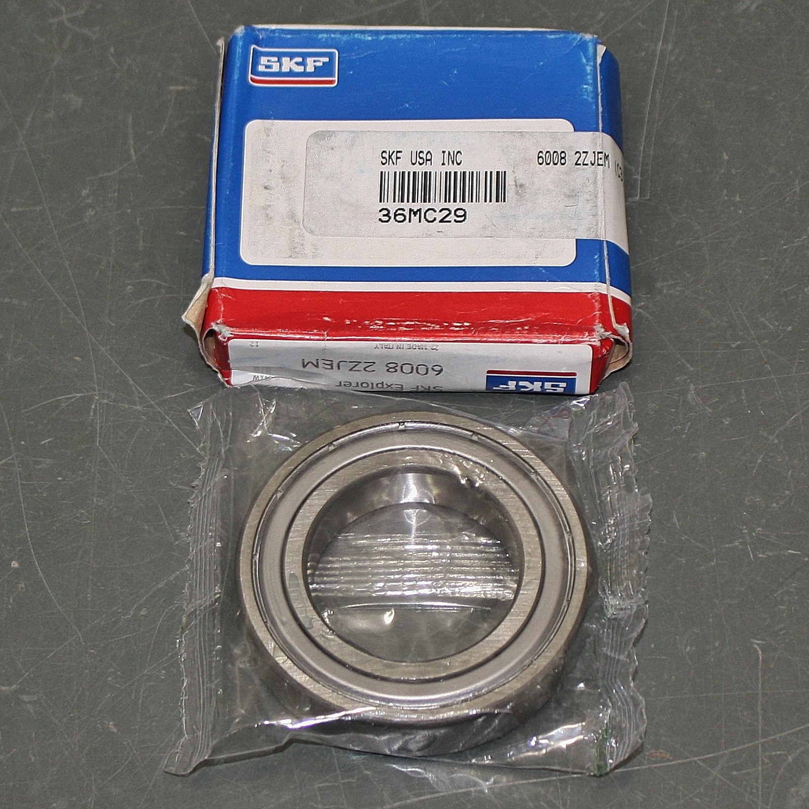 (4) SKF Radial Ball Bearing 6008 2Z JEM, 40mm ID x 68mm OD x 15mm, 100Cr6, GJN