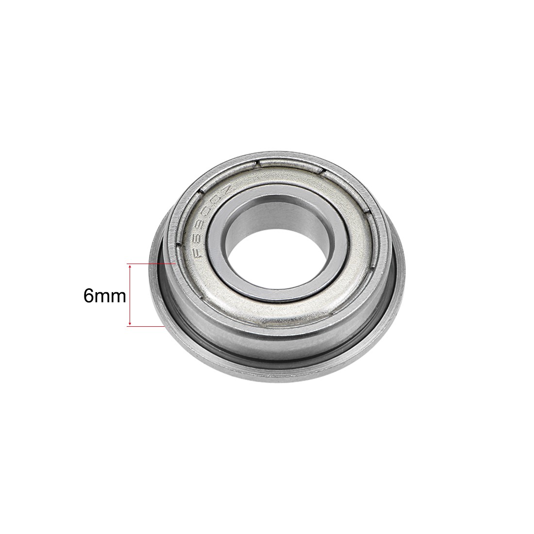 5x Flange Deep Groove Ball Bearings 10x22x6mm Shielded Chrome Steel