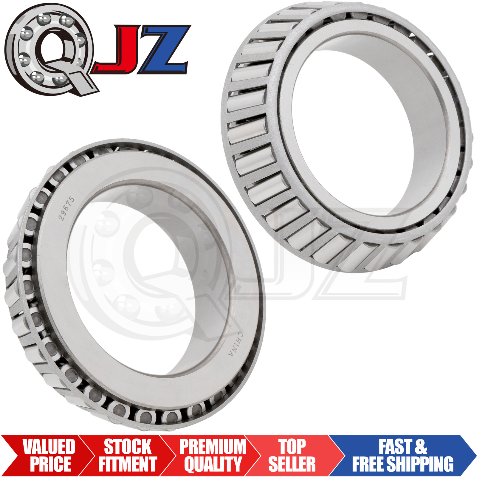 [Qty.2] New Br-29675 Tapered Roller Bearing Single-Cone [2-3/4 in ID x 1.0 in W]
