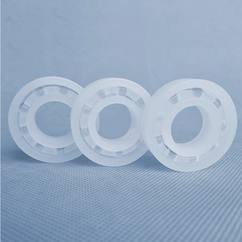 PP Plastic Ball Bearing ID 6-40mm Polypropylene Corrosion Resistance Waterproof