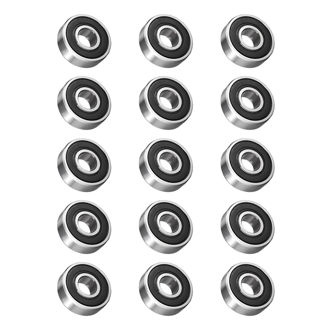 20PCS 8mmx22mmx7mm Double Sealed 608-2RS Ball Bearings High Carbon Steel Z1