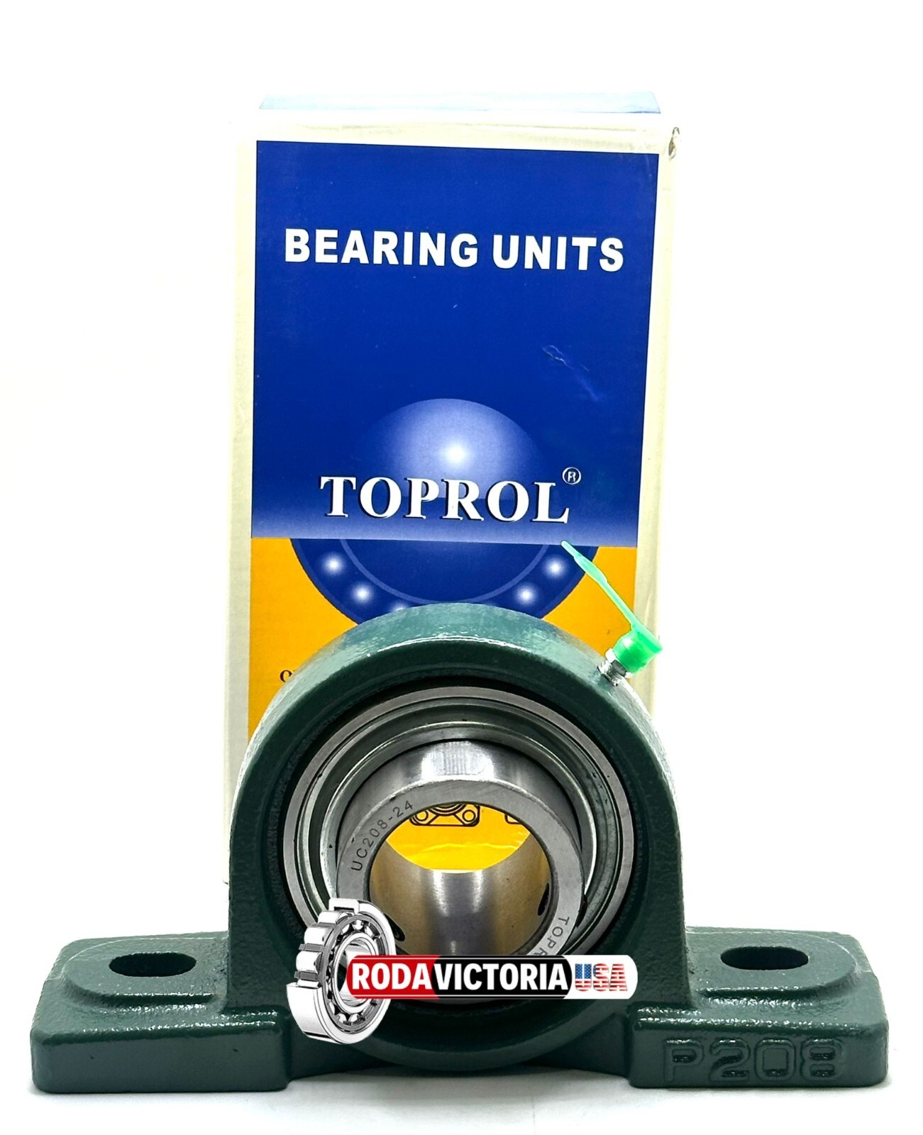TOPROL UCP208-24 PILLOW BLOCK BEARING ½” BORE SELF ALIGNING 2 BOLT
