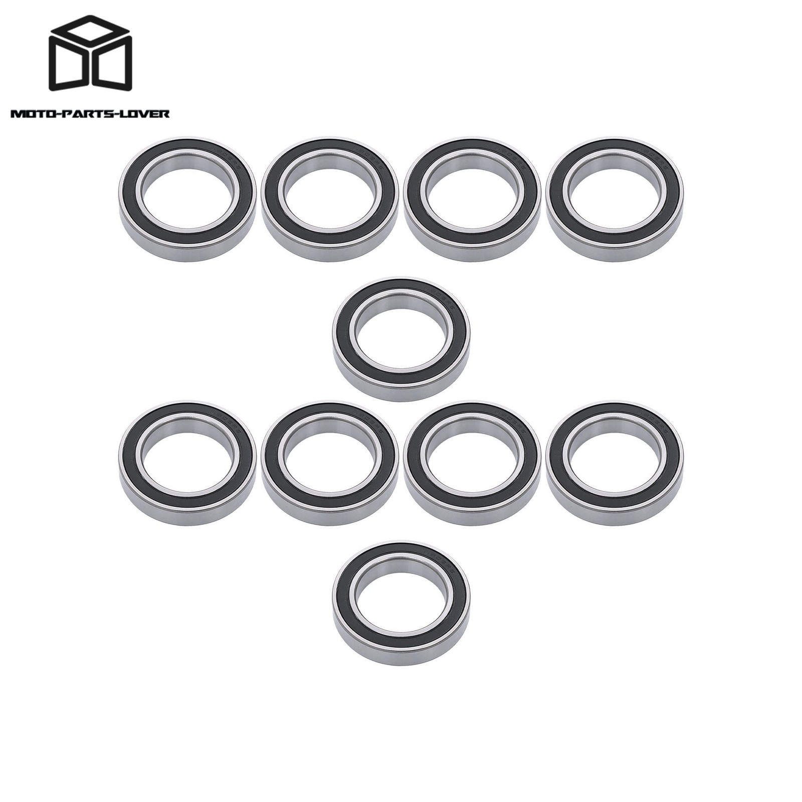 40x62x12mm 6908-2RS Bearings 10pcs Double Rubber Sealed