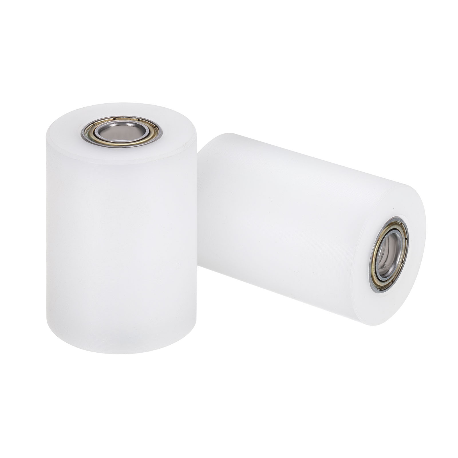 2Pcs Nylon Roller Wheel with Bearings, 3/8″x1-3/8″x2″ Nylon Pulley