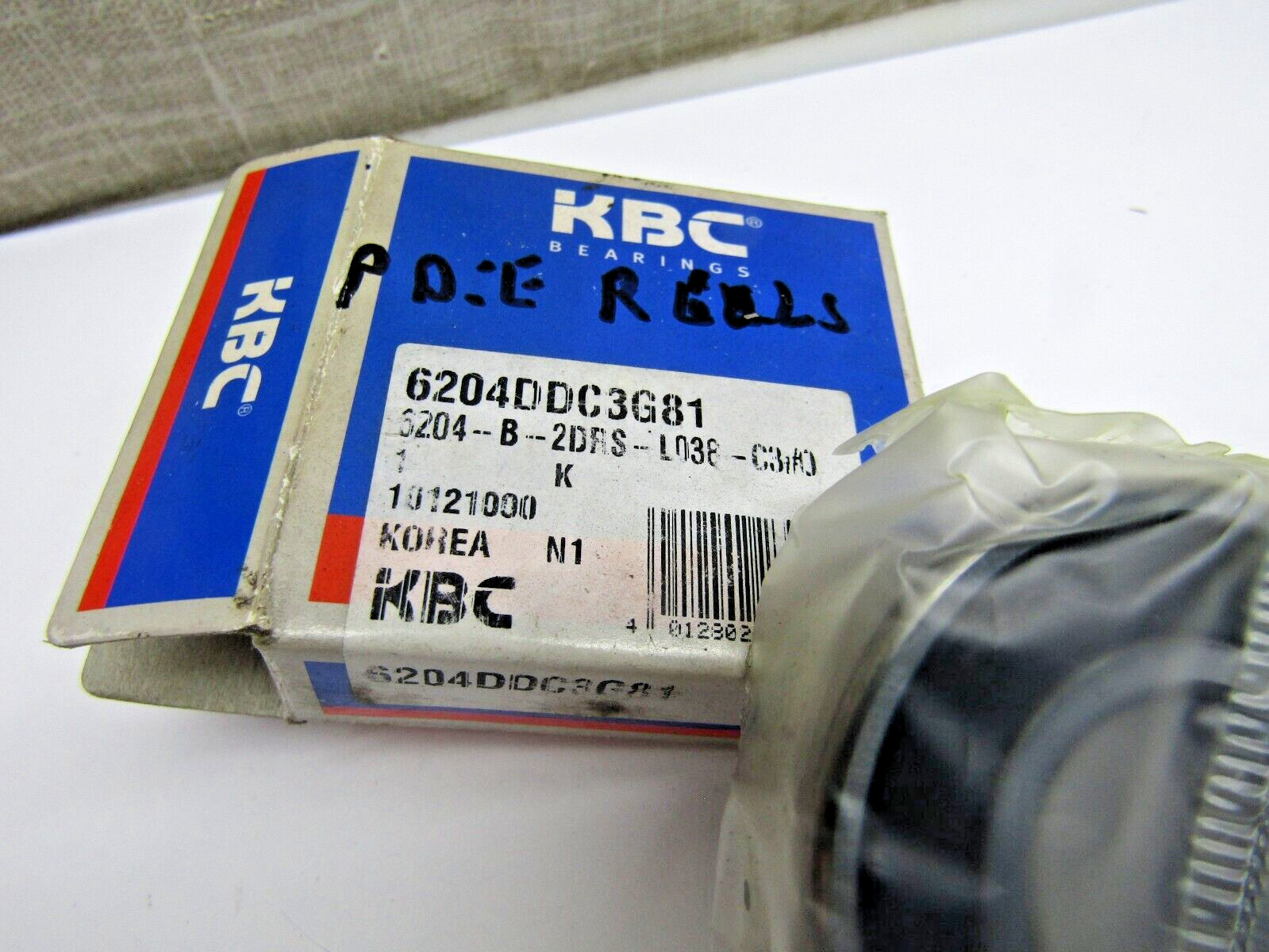 KBC 6204-DD-C3 6204-2RS 20mm X 47mm X 14mm Sealed Bearing