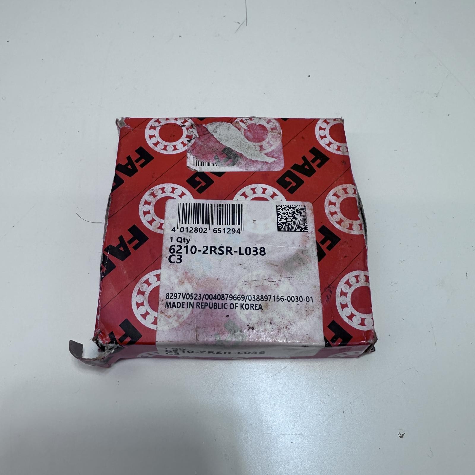 FAG 6210-2RSR-L038-C3 Angular Contact Bearing 50mm x 90mm