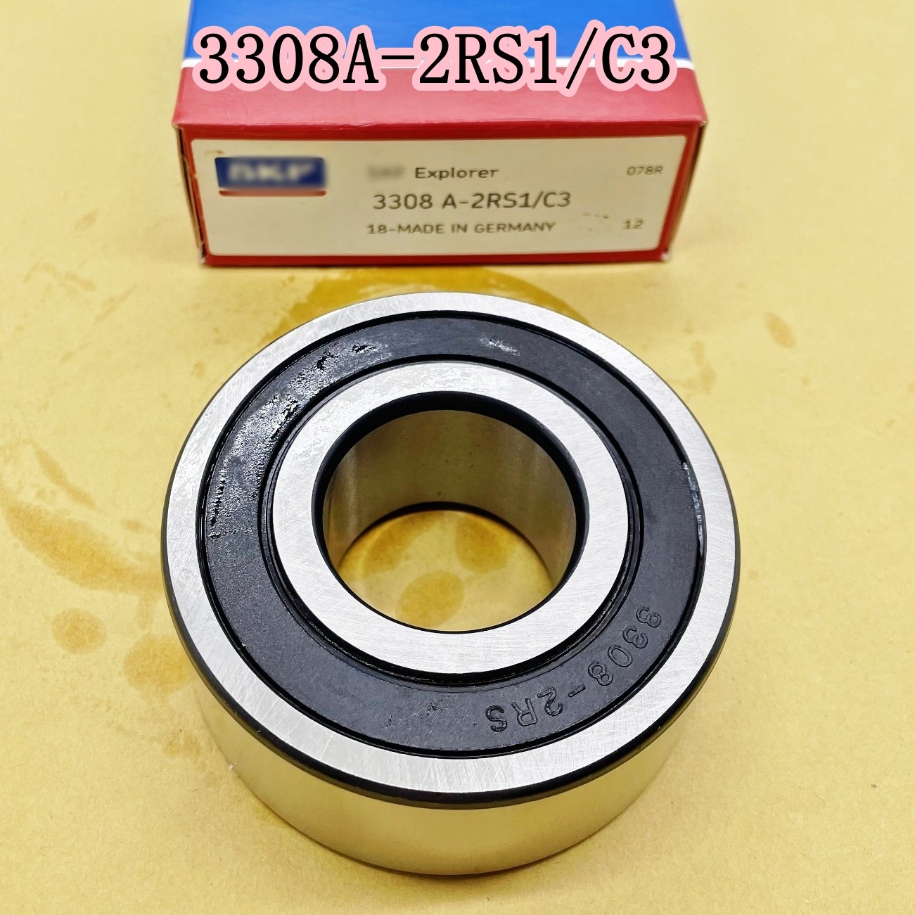 NEW Fits SKF 3308A2RS1/C3 Double Row Angular Contact Ball Bearing 40x90x36.5mm