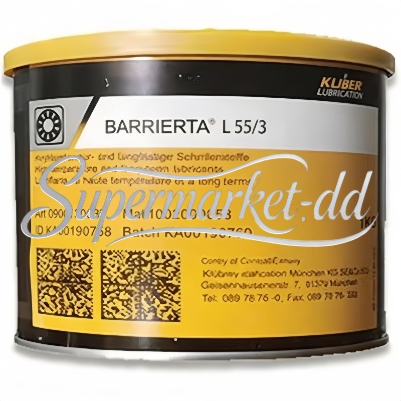 1PCS NEW KLUBER Lubrication Barrierta L 55/3 Grease 1Kg (2.2 LB)