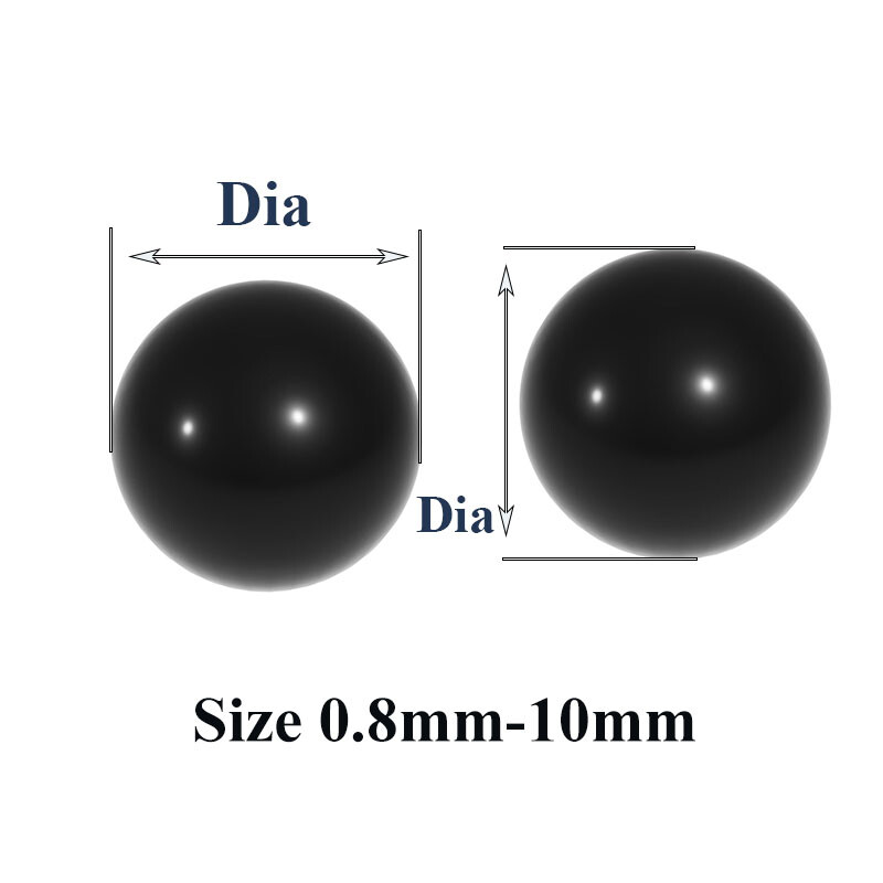Silicon Nitride Ceramic Bearing Ball G5 Self-Lubricating Rust Free Dia 0.8-10mm