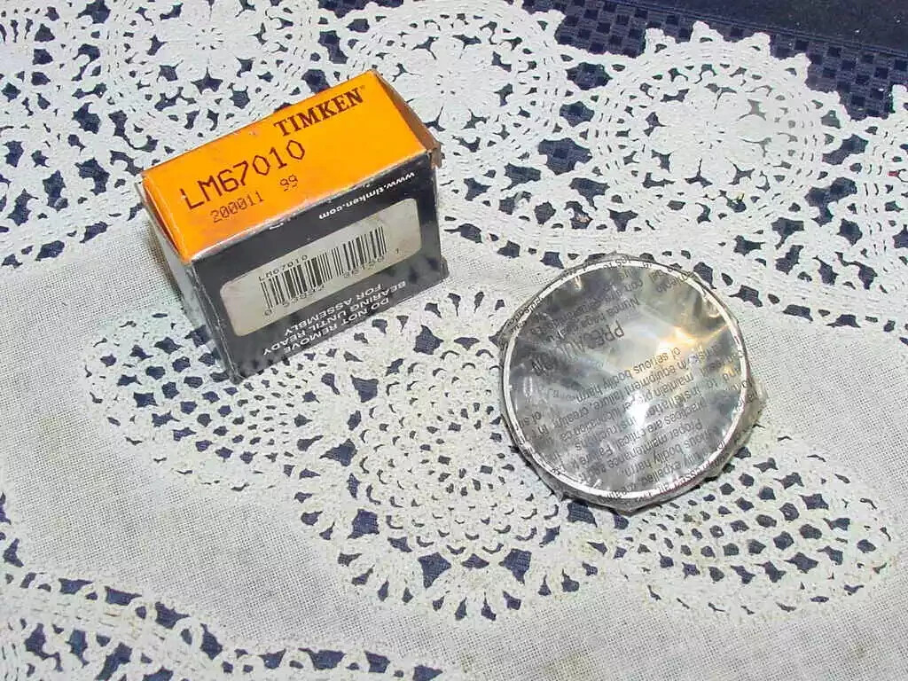 Timken LM67010, Tapered Roller Bearing Cup 2.3280 in OD, 0.4650 inch Width ntn