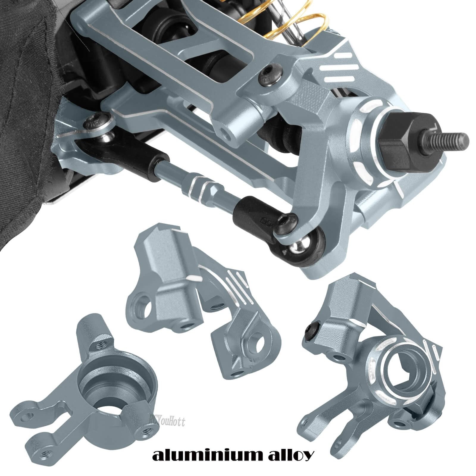RC Aluminum Caster Block & Steering Blocks & Rear Stub Axle Carriers & Steeri…